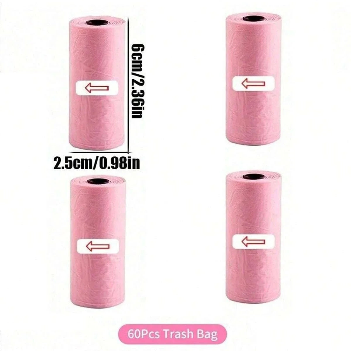Car Trash Can with Lid - 4 Rolls of Garbage Bag, Leak-Proof, Portable Hanging Trash C alternate view