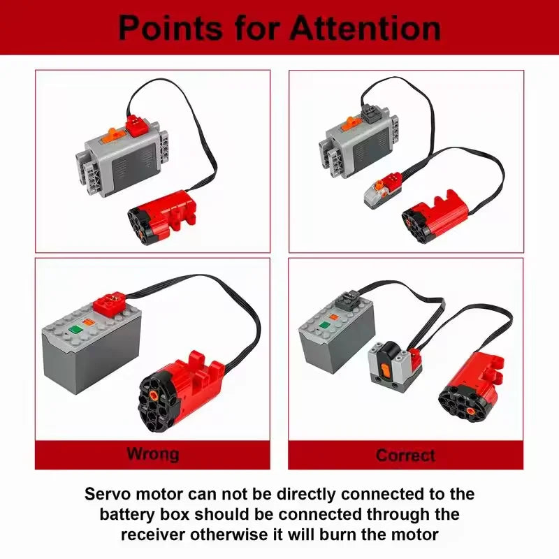 Technical Parts 91994 74784 61927 Power Functions Multi-Tool Servo Train Motor Component detail view