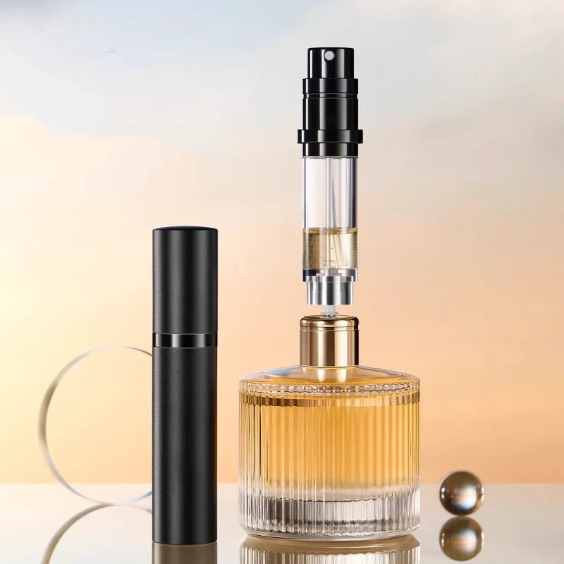 5ml Mini Portable Bottom-Filling Pump Perfume Refillable Spray Bottle Empty Cosmetic Con detail view