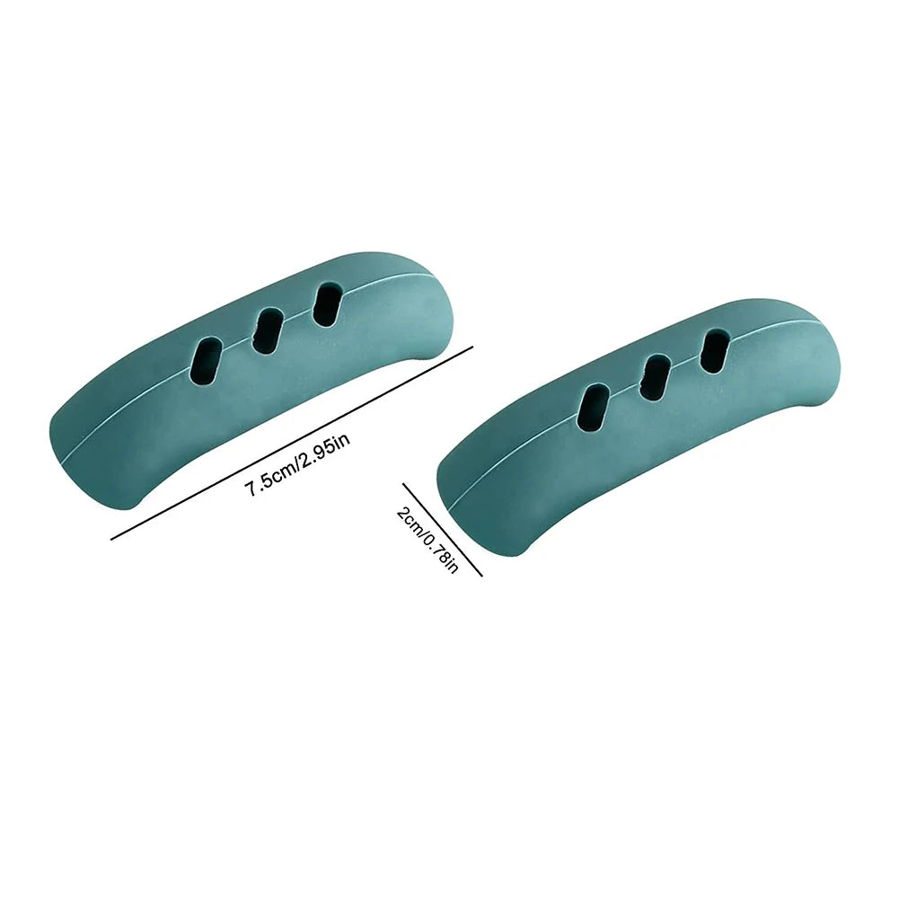 2Pcs Silicone Pan Handle Cover Heat Insulation Assist Handle Holder Grip Sleeve Kitch alternate view