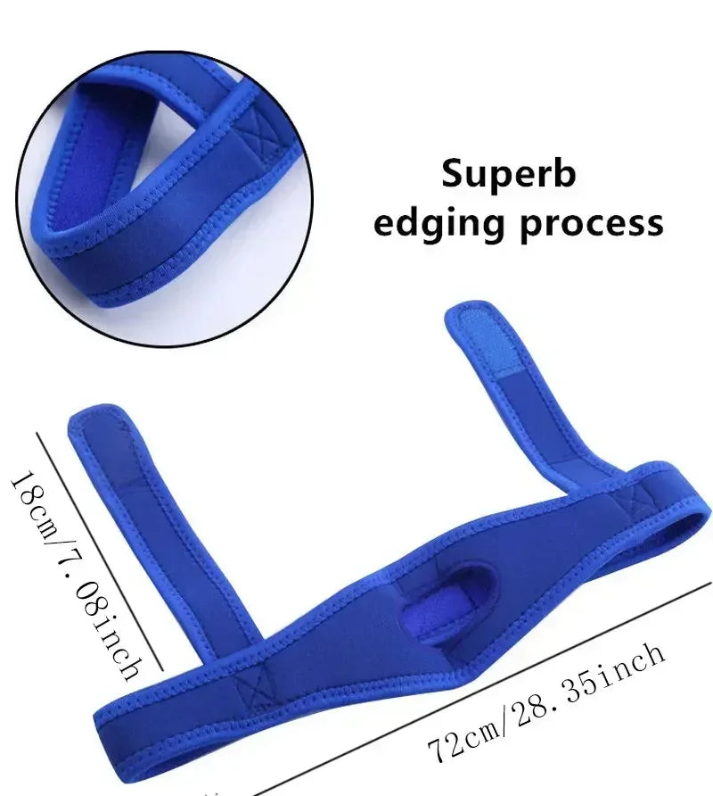 Adjustable Neoprene Anti-Snoring Chin Strap | Sleep Aid for Snoring Relief additional angle