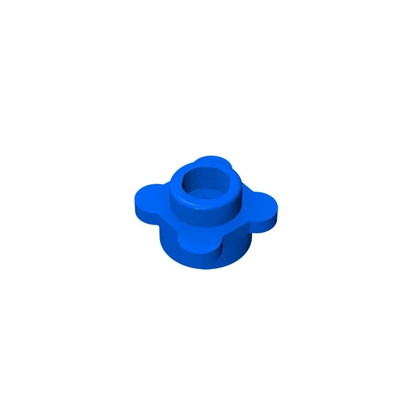 Gobricks GDS-839 Plate Round 1x1 with Flower Edge | Compatible with Lego 33291 28573 close-up view