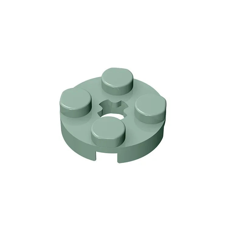 Gobricks GDS-609 PLATE 2X2 ROUND | Compatible Building Blocks for DIY Educational Models detail view