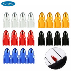 4Pcs/Set Aluminum Rocket Tire Valve Caps for Car Motorcycle Bike Alloy Tyre Valve Covers for US Valv