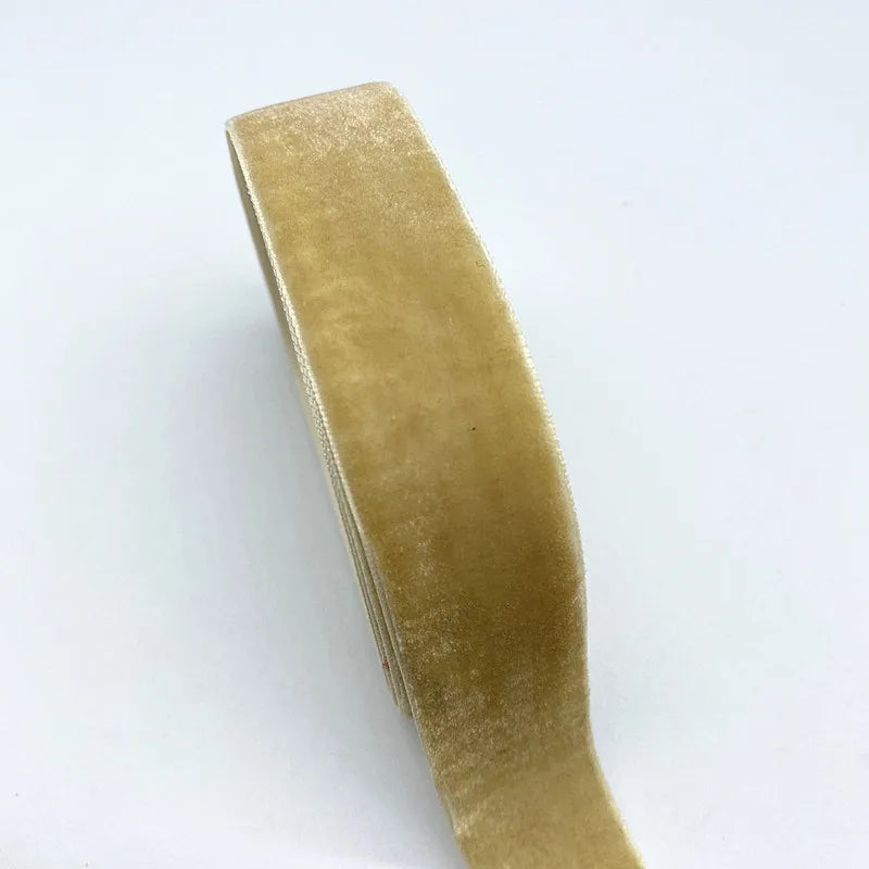New 6-38mm Colour Single Face Line Velvet Ribbon for Bowknot Christmas Ribbon Party additional angle