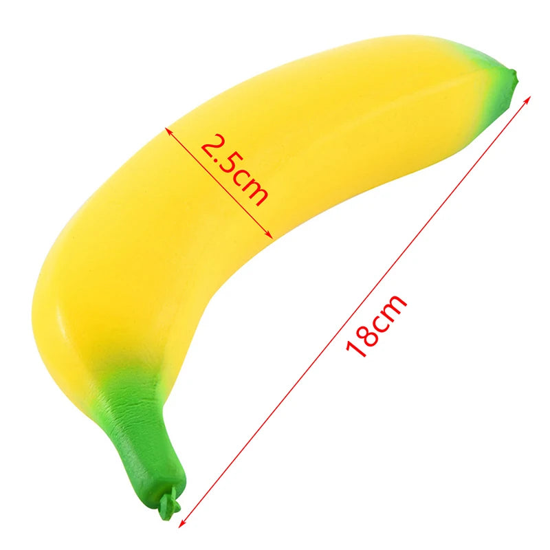 Anti-stress Slow Rising Jumbo Banana Toys Kneading Fruit Squeeze Toys Fun Stress Re additional angle