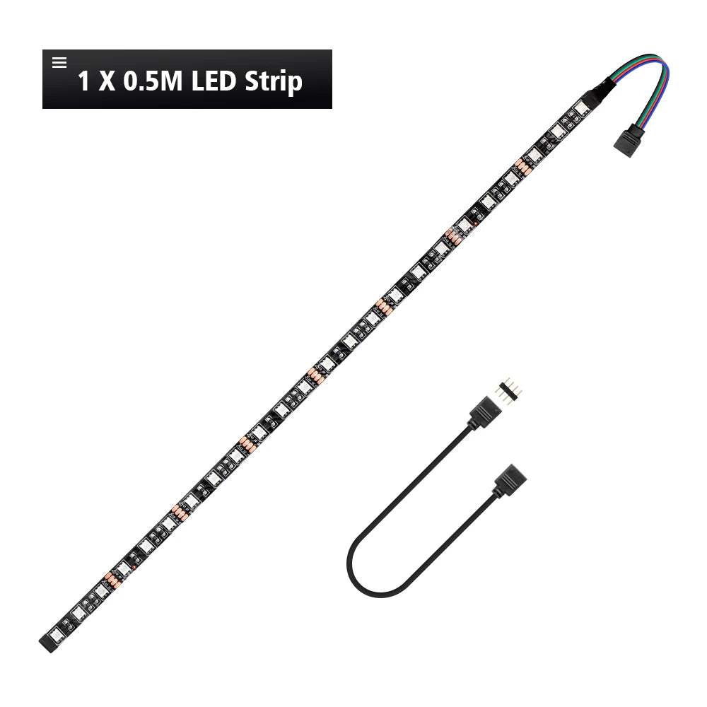 RGB Gaming LED Strip Splitter Kit | 12V Aura Sync for PC Case detail view