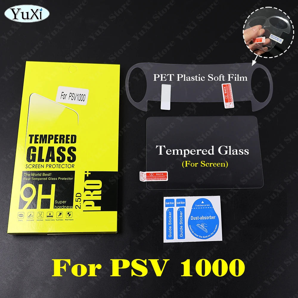 1set Clear Crystal Protective Case For PS Vita 1000 Top Bottom PET Protection Films additional angle