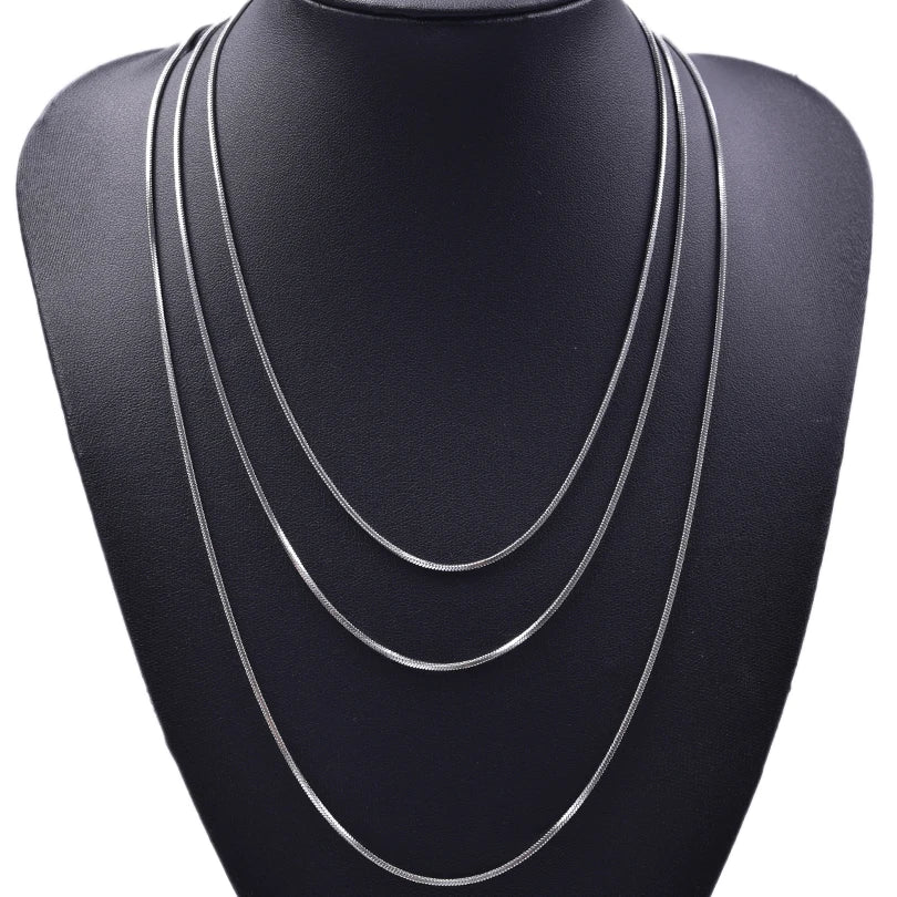 Wholesale 45/50/60/70cm Snake Long Chain Necklace Stainless Steel Necklaces For Women close-up view