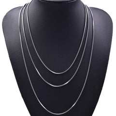 Wholesale 45/50/60/70cm Snake Long Chain Necklace Stainless Steel Necklaces For Women close-up view