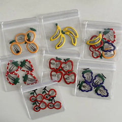 Girls Strawberry Hair Clips 4Pcs 6Pcs Fruit BB Hair Accessories Cute Design for Everyday Use
