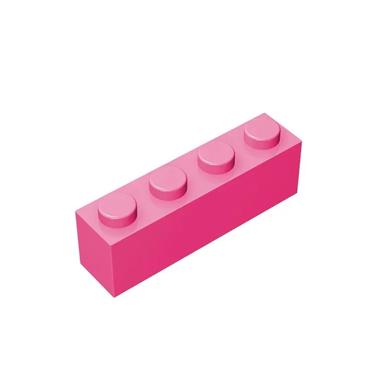 Gobricks GDS-534 Baustein 1 x 4 ohne Noppen auf der Unterseite | Kompatibles Baustein-Set