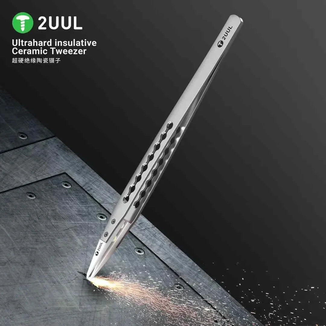 Ultrahard Insulative Ceramic Tweezer | Anti-Static Tweezers for PCB Repair lifestyle view