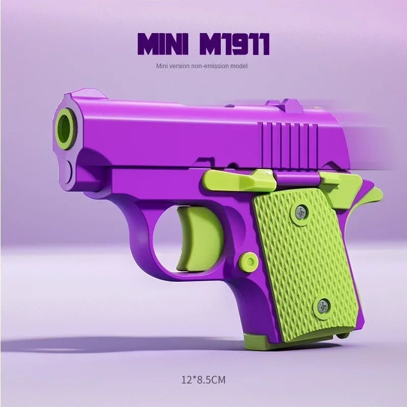 3D Mini 1911 Gravity Fidget Toy | Stress Relief Decompression Toy Gun additional angle