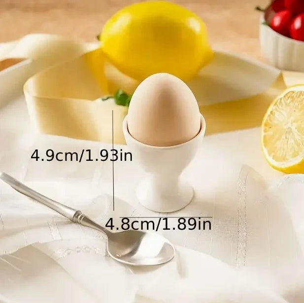 Kitchen Egg Holder White Egg Cup Holder Hard Soft Boiled Egg Breakfast Egg Holder B additional angle