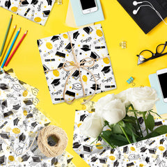 15/35pcs Graduation Gift Wrapping Paper | School Party Supplies close-up view