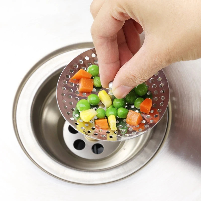 Kitchen Sink Strainer Stopper Stainless Steel Replacement Drain Filter Bathtub Hair Catc detail view