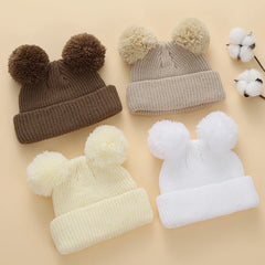 Baby Knotted Turban Hat for Newborns | Pom Pom Cap