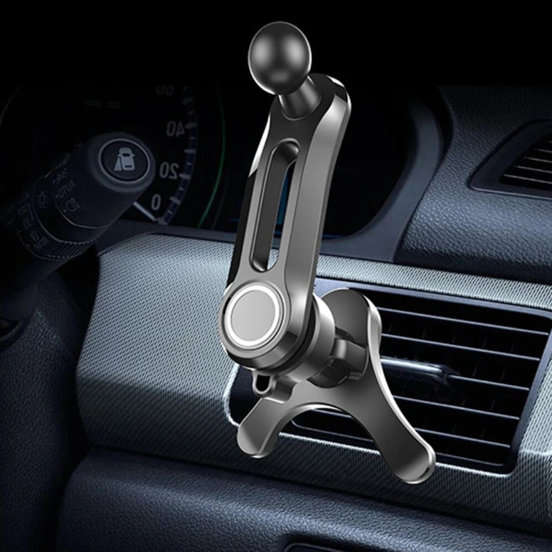 Car Phone Holder 17mm Round Mount Splitter Adapter Durable Plastic Phone Stand Extensi close-up view