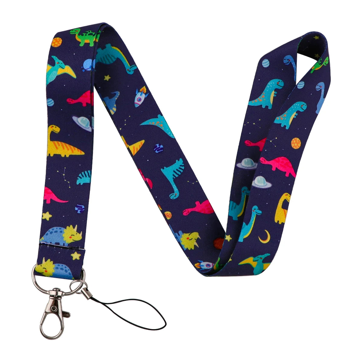 Cartoon Dinosaur Lanyards for Keys Phone Straps ID Card USB Badge Holder Keychain Key alternate view