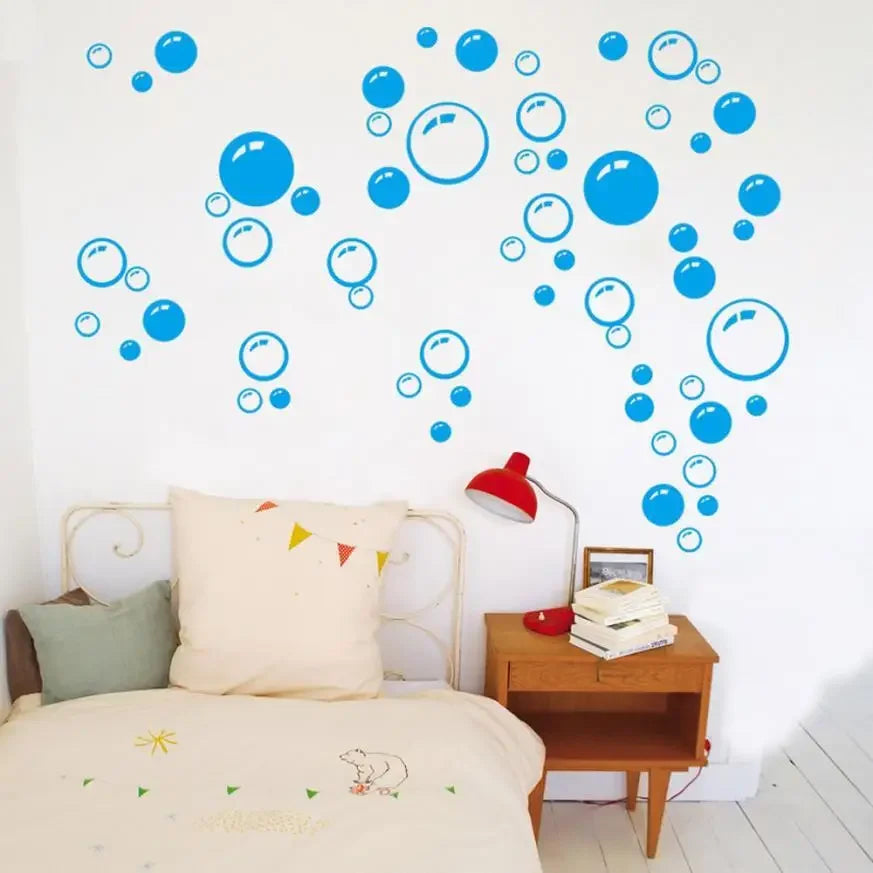 Removable Bubble Wall Stickers | Waterproof PVC Decals for Bathroom, Window & Kids additional angle