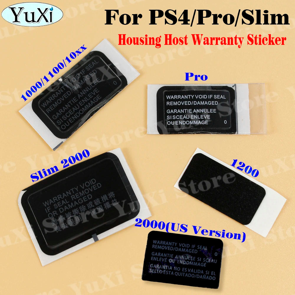 Console Seal Warranty Sticker Kit for PS4 Pro, PS4 Slim, PS5, PS3 | Game Console Label & detail view