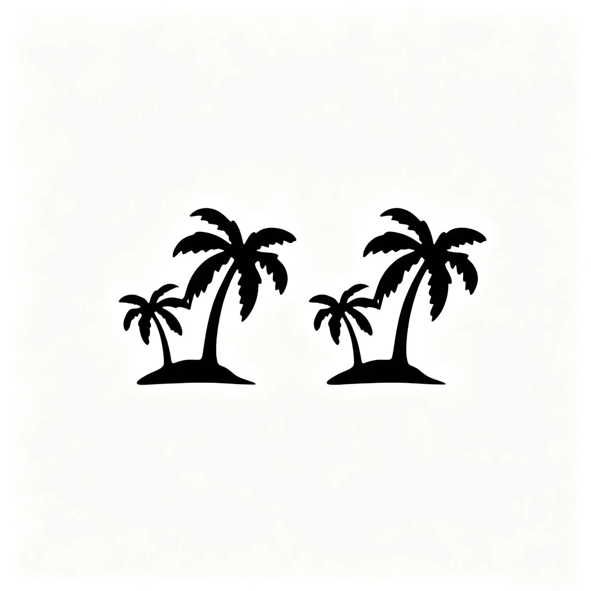 palm tree Decal Waterproof Sticker Car Rearview Mirror Windshield Side Window Sun Vis alternate view