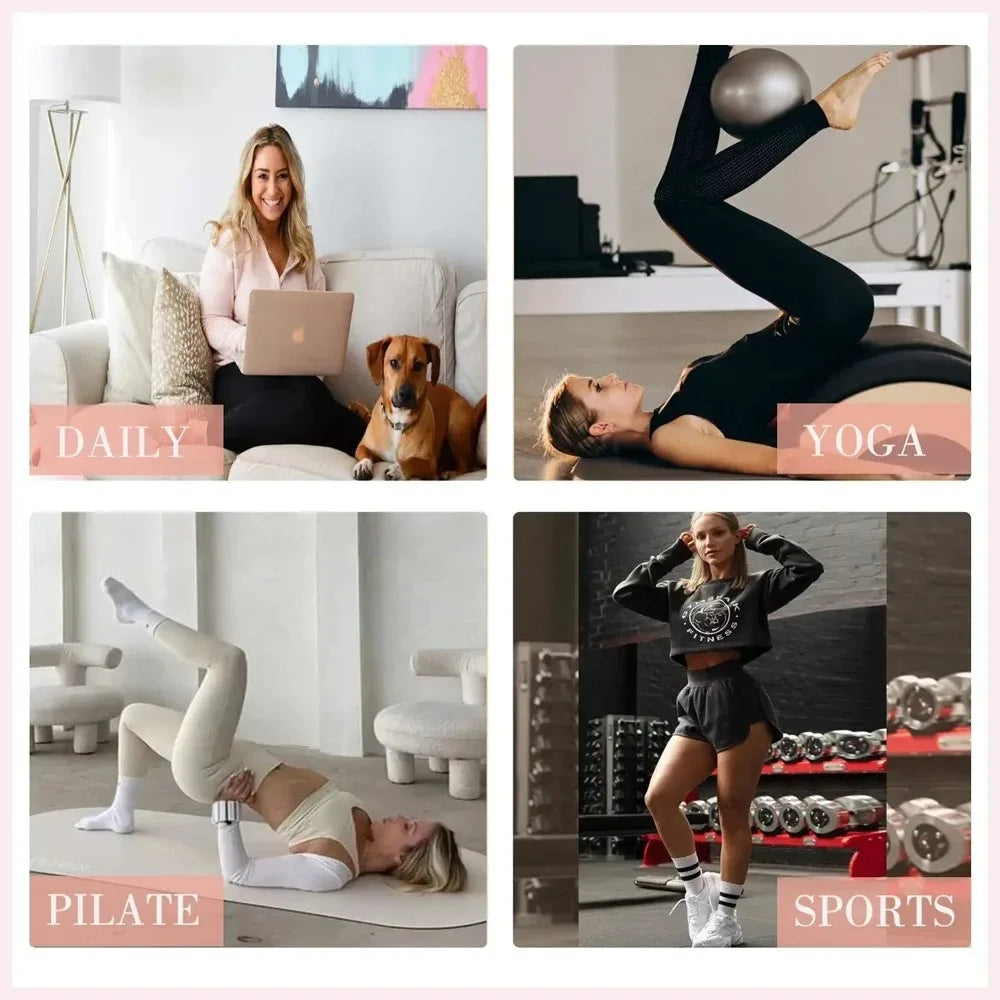 1/3/5 Pairs High Quality Bandage Yoga Socks Women Anti Slip Quick Dry Breathable Yo additional angle