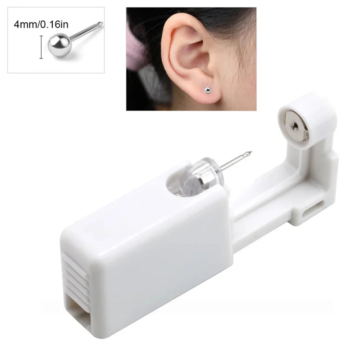 EVISPOL1Pc Disposable Sterile Ear Piercing Kit Cartilage Tragus Helix Piercing Gun No close-up view