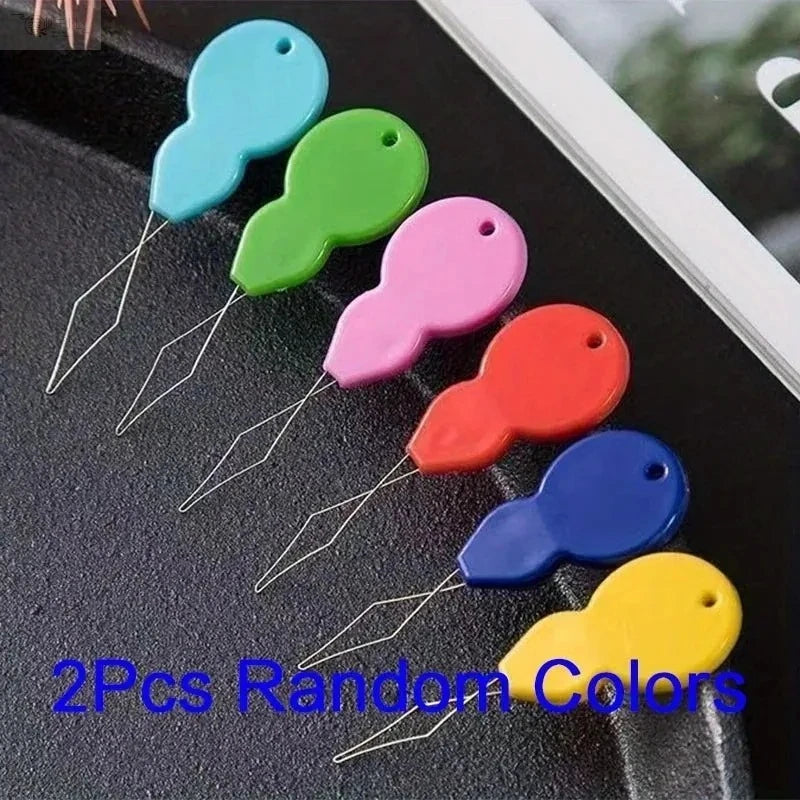 Plastic Needle Thread - Easy Threading For Hand Sewing, Handmade, Knitted, Quilted, additional angle