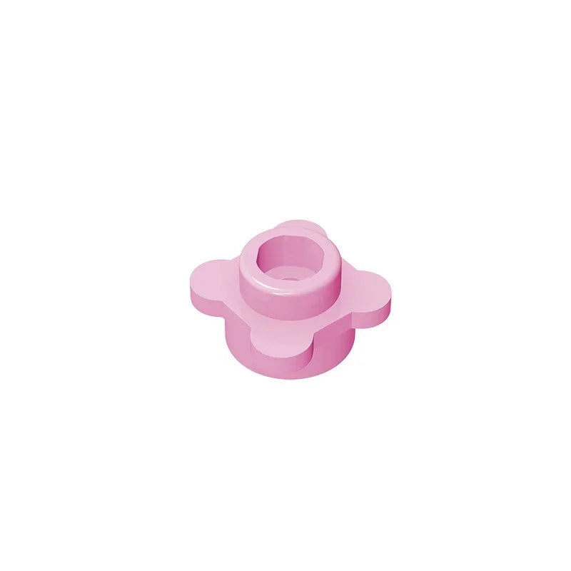 Gobricks GDS-839 Plate Round 1x1 with Flower Edge | Compatible with Lego 33291 28573 lifestyle view