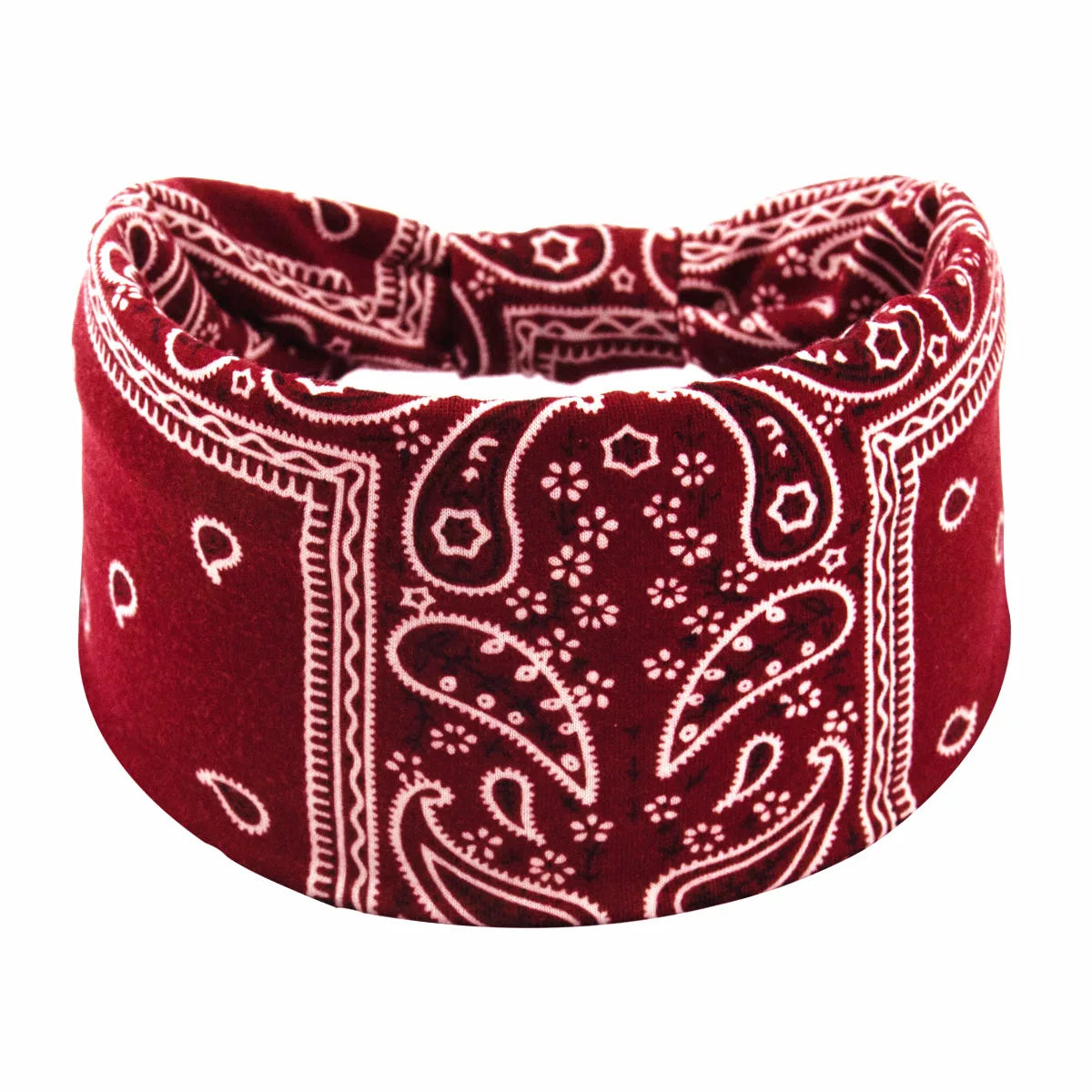 Bohemian Soft Twist Knotted Wide Edge Headband Women Sports Soft Yoga Turban Bandana lifestyle view