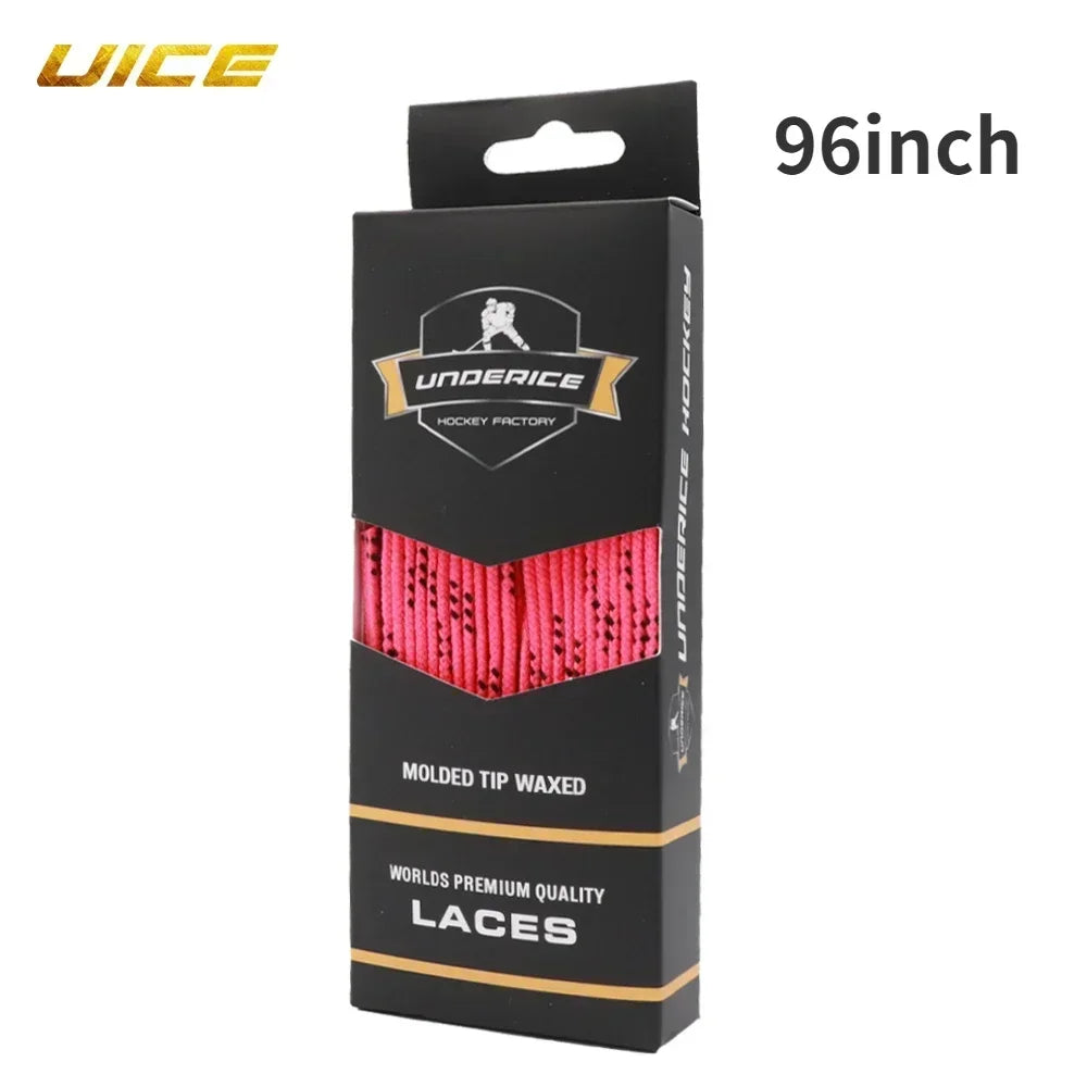 UICE Ice Hockey Shoelaces Box-Packed Ice Hockey Skate Laces 84/96/108/120in Dual Laye lifestyle view