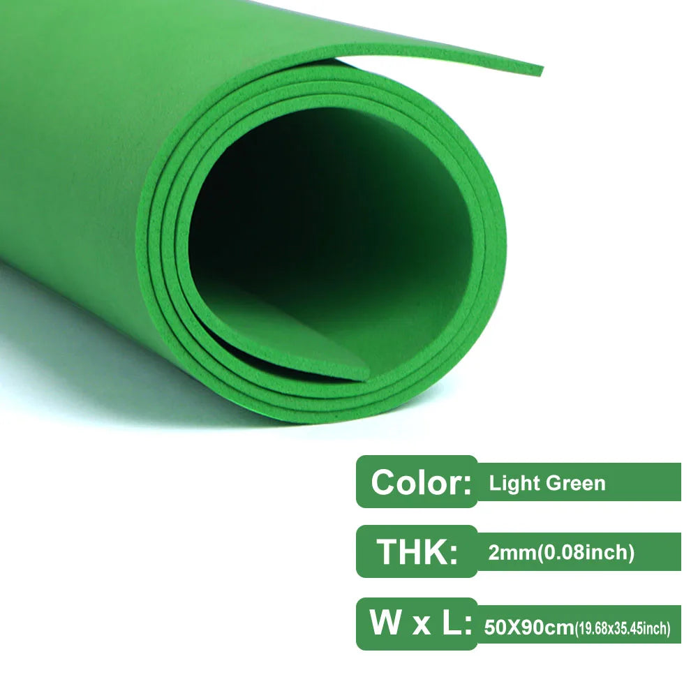 2mm Thick Multicolor EVA Foam Paper Sheet | 50x90cm DIY Craft Foam close-up view
