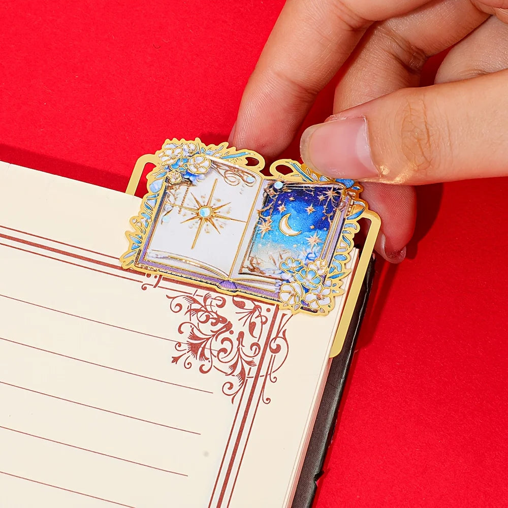 Magic Knight Crescent Moon Bookmark Enchanting Themed Page Holder for Women Readers Perfect Valentin