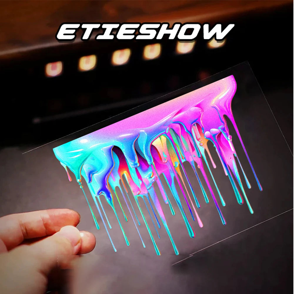 Car Interior Stickers Dopamine Colored Vinyl Reflective Car Stickers detail view