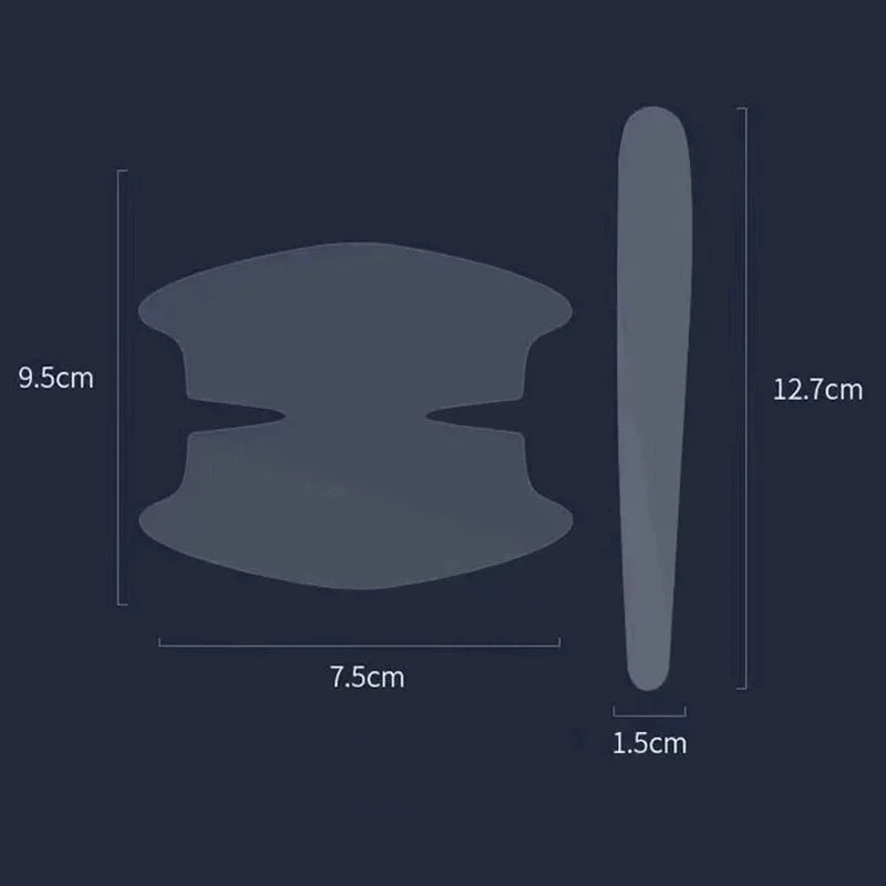 8PCS Door Bowl Protective Sticker, Scratch-Proof Car Door Film close-up view