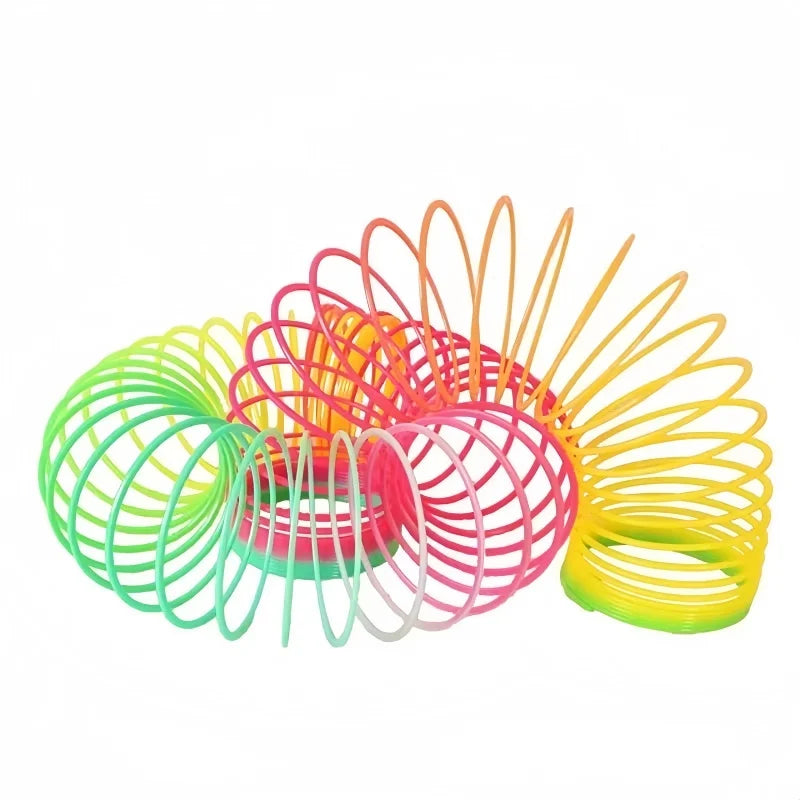 Rainbow Circle Fun Folding Toy Material Spring Coil Children's Creative Magic Party P lifestyle view