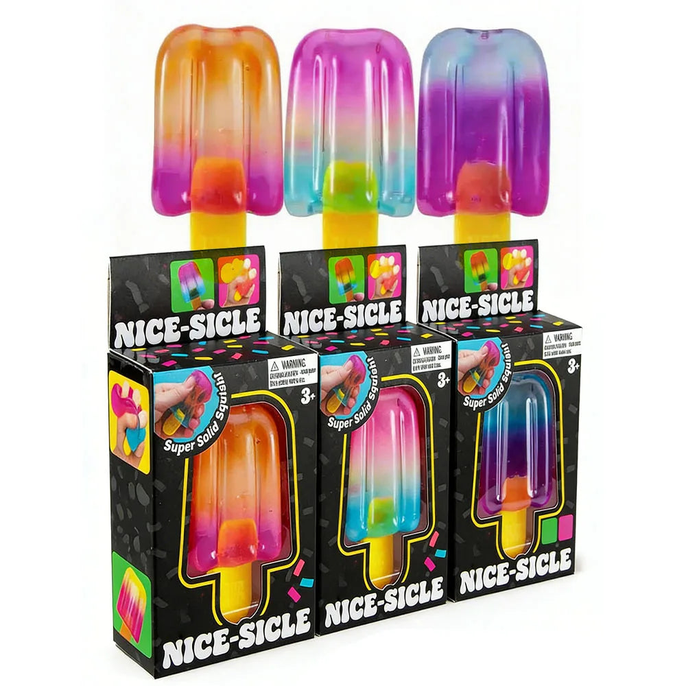 Nice Sicle Squishy Cube | Soft Sensory Stress Relief Fidget Toy detail view