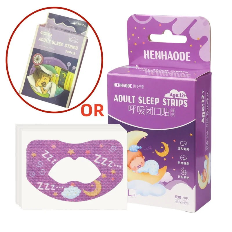 30 PCS Kids Cartoon Breathing Correction Patches | Anti-Snoring Mouth Tape for Childr alternate view