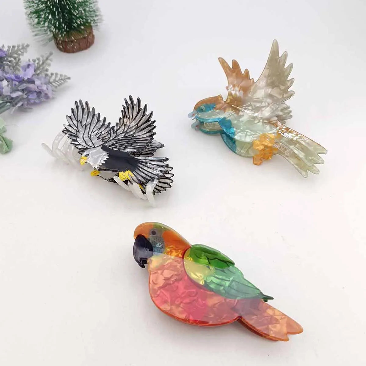 New Bird Series Hair Claw Cartoon Acetate Claw Clip Animal Design Hair Clips Hairpin alternate view