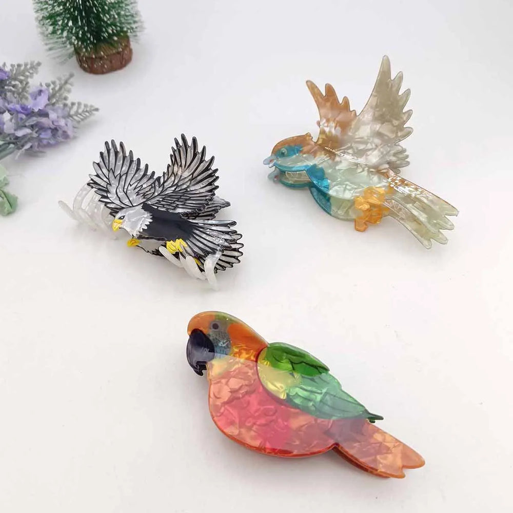 New Bird Series Hair Claw Cartoon Acetate Claw Clip Animal Design Hair Clips Hairpin alternate view