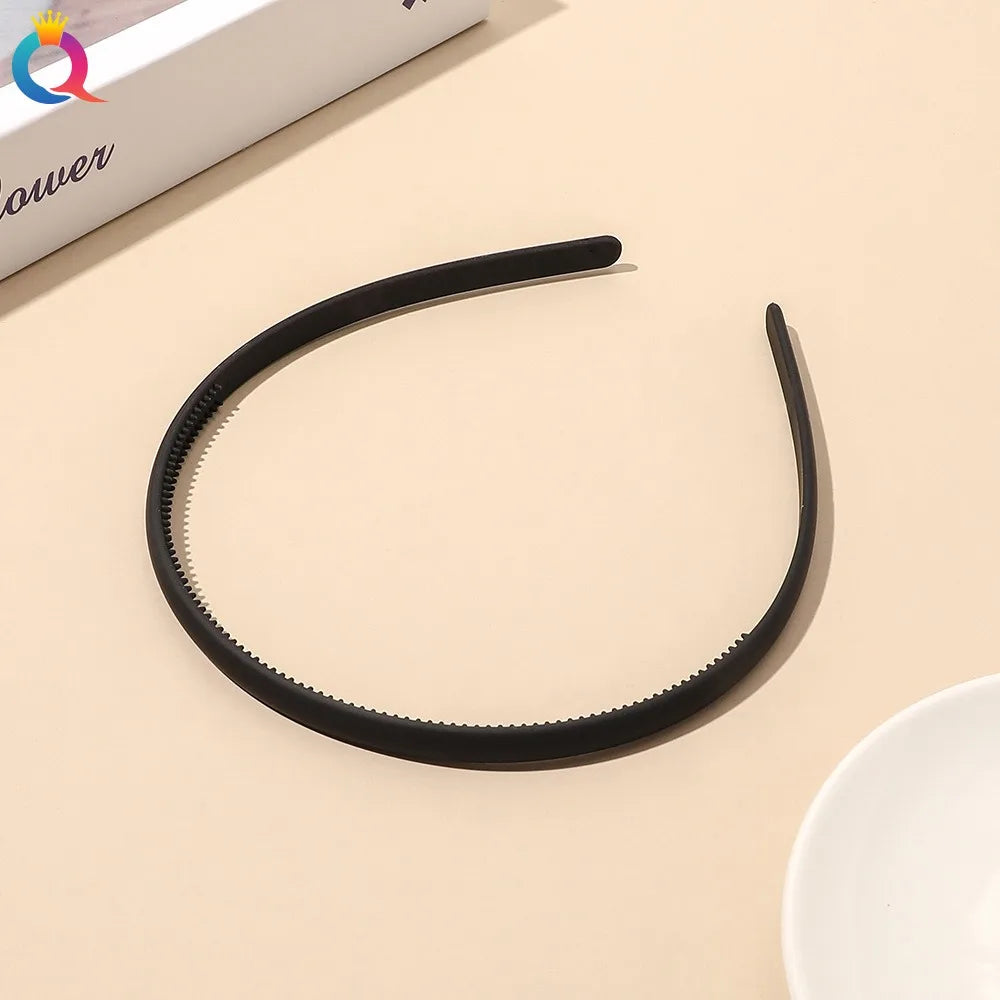 Plastic Frosted Non-slip Face Wash Hairbands Headband Women Girls Hair Head Hoop Ba additional angle