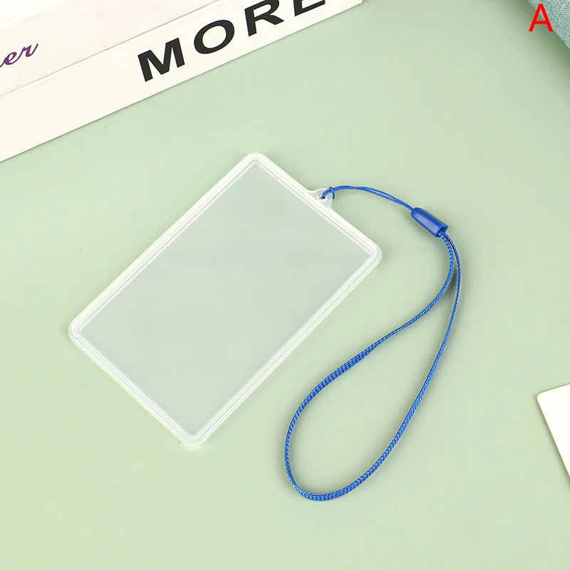 Waterproof Transparent Card Cover | Bus Pass ID Holder with Lanyard alternate view
