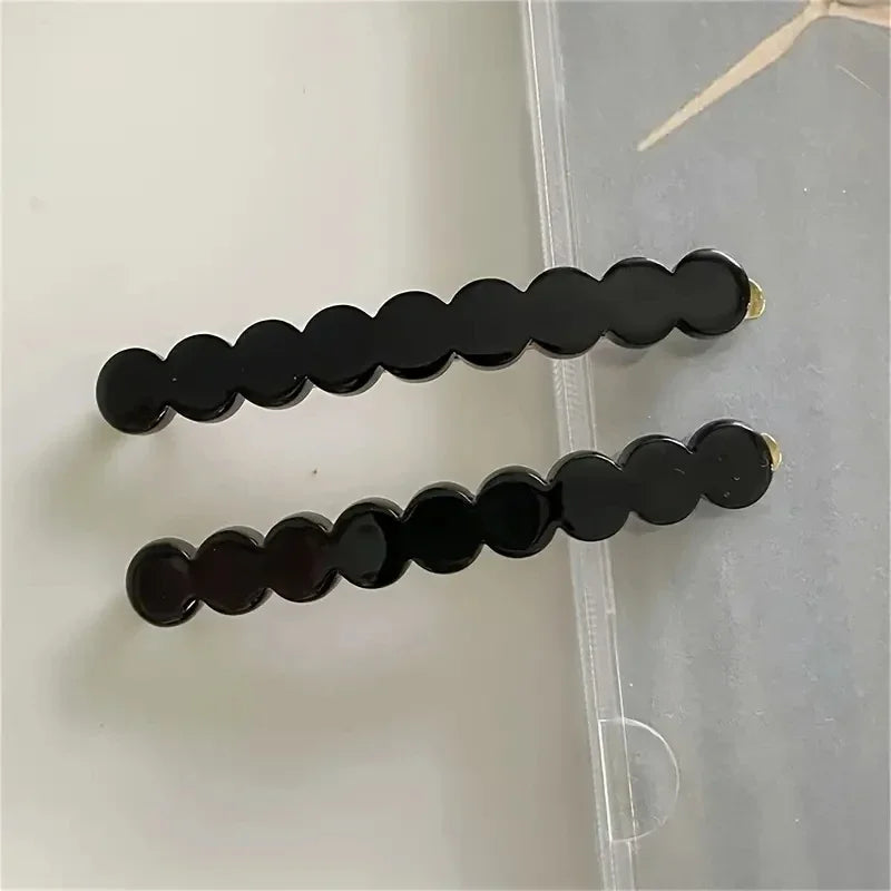 2pcs/set Cute Bobby Pins Acetate Hair Clip Side Pin Colorful Barrettes Lace Wave Geom alternate view