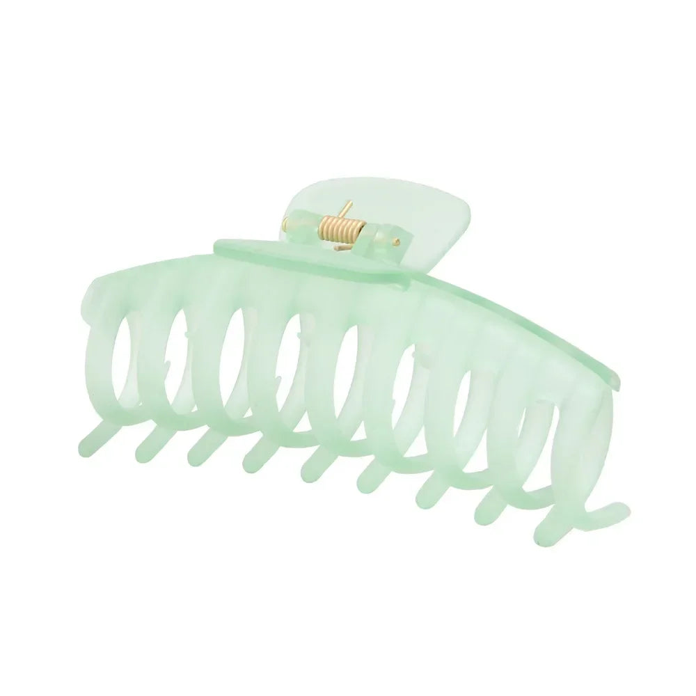 Korean Solid Large Hair Claws Elegant Frosted Acrylic Hair Clips Hairpins Barrettes Headwear for Women Girls Hair Accessories