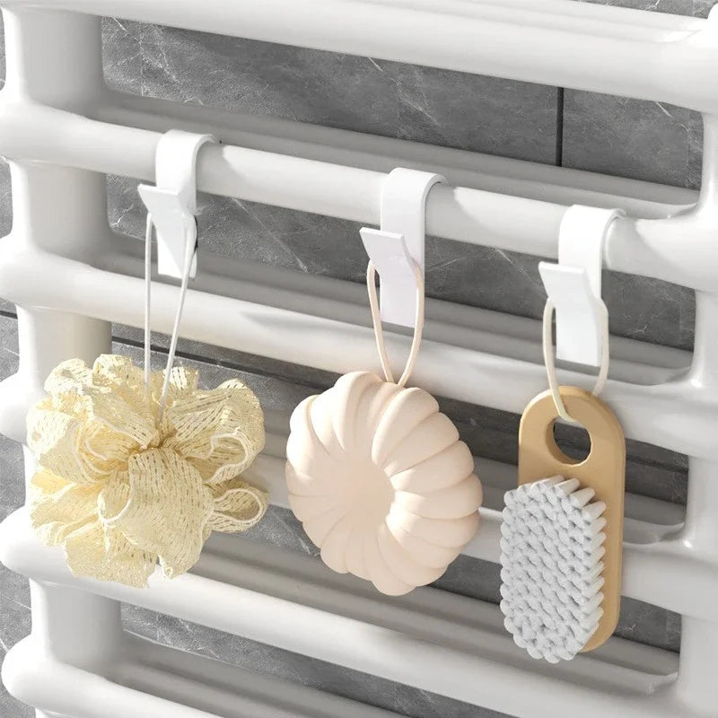 Heated Radiator Towel Holder Hooks | Space-Saving Bathroom Storage detail view