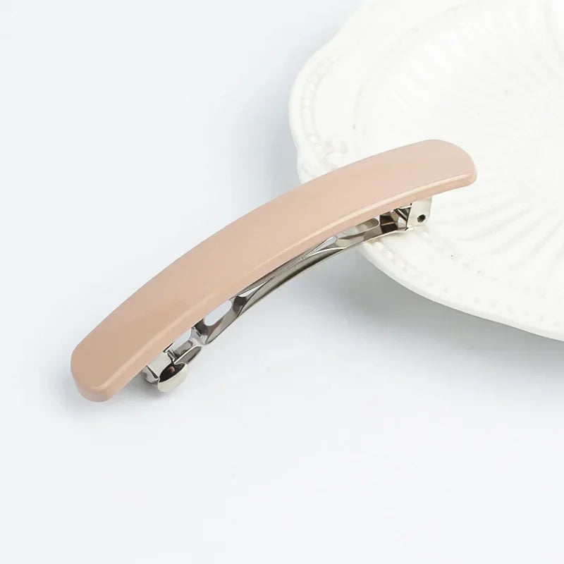 Frosted Back of The Head Hair Clips Headdress Female Lady Simple Large Hair Clip Spring Clip Hair Styling Hairpin Korean Fashion