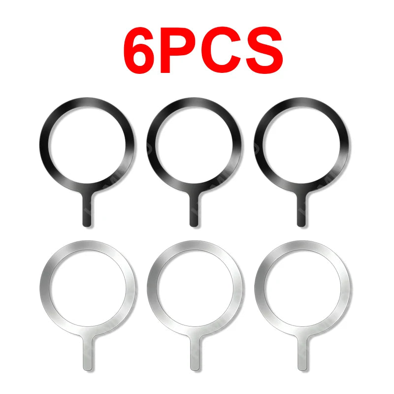 10-1PCS Stainless Steel Magnetic Metal Plate Ring For Magsafe Wireless Charger Iron S alternate view