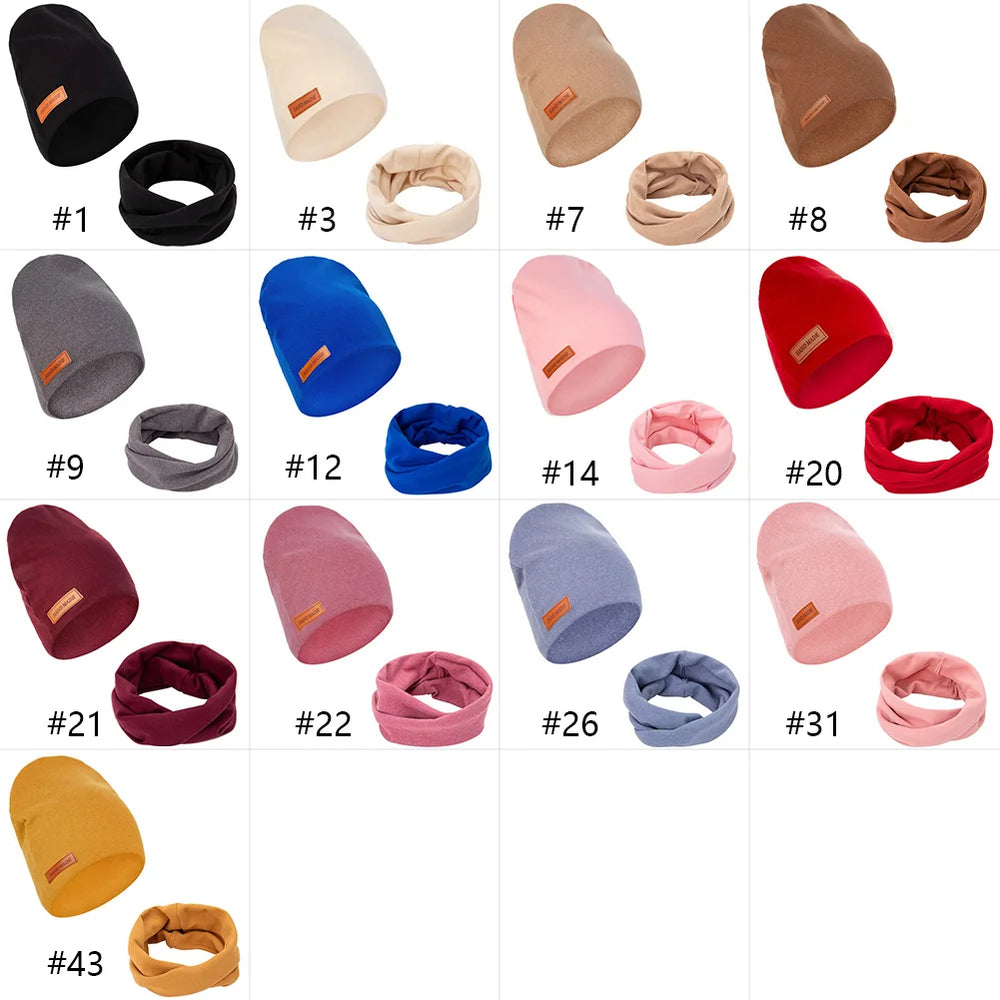 Soft Baby Turban Hat and Scarf Set | Faux Cashmere Winter Headwear for Newborns and additional angle